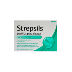 Strepsils pastillas para chupar sabor menta