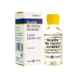 Aceite ricino orravan 1 g/ml liquido oral 1 frasco de 25 ml