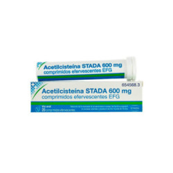 Acetilcisteina stada 600 mg 20 comprimidos efervescentes efg (tubo)